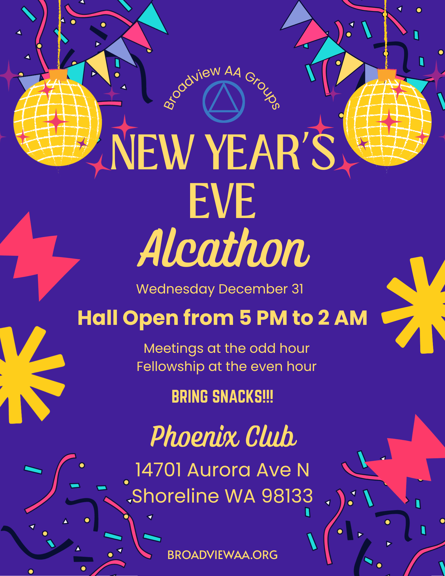 New Year's Eve Alcathon