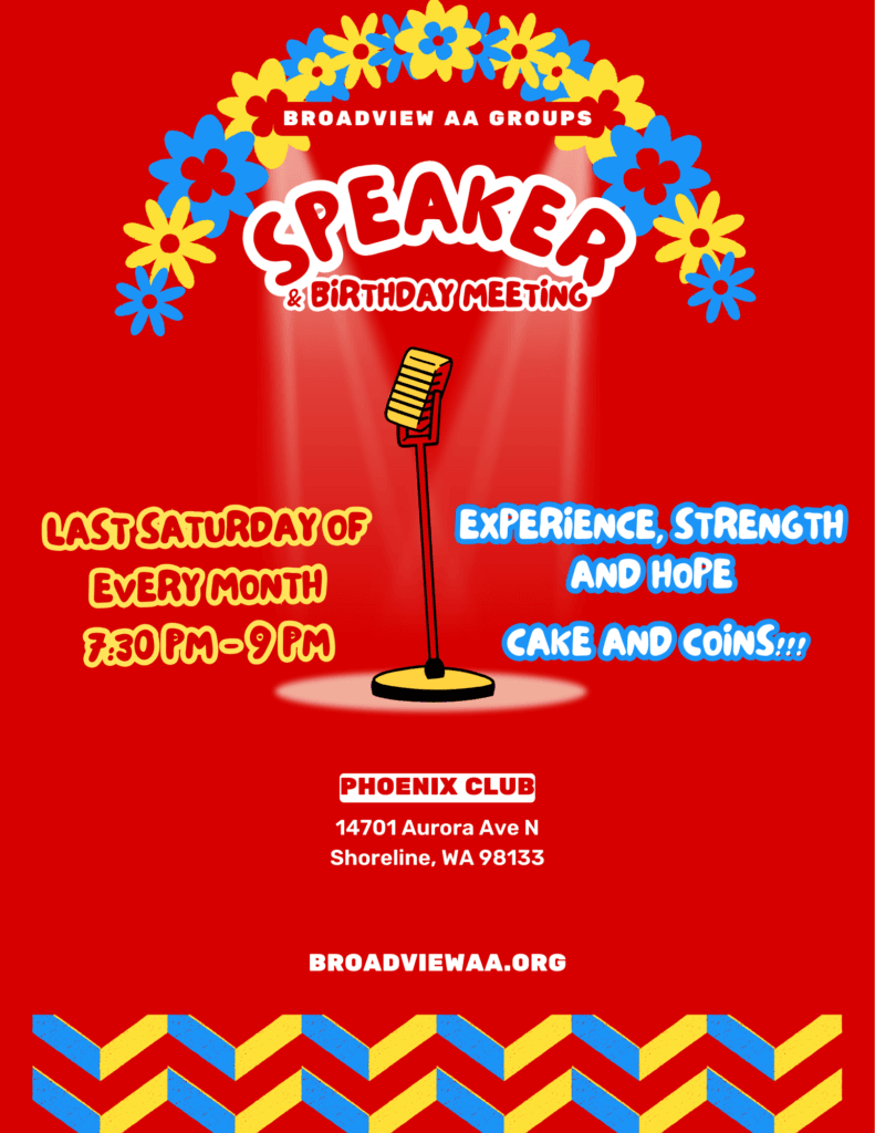 Broadview Monthly Speaker and Birthday Meeting