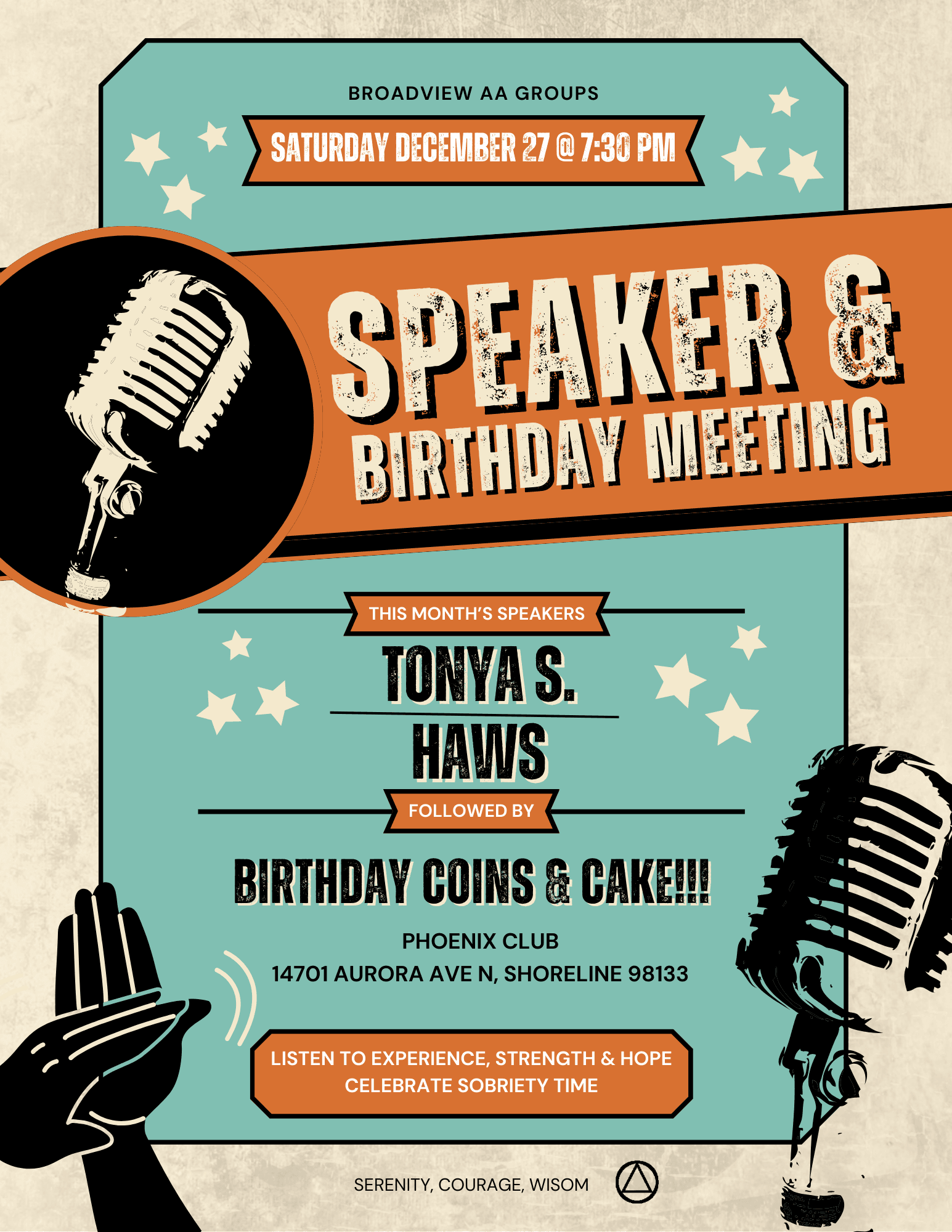 Monthly Speaker & Birthday Meeting
